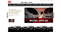 Desktop Screenshot of meinlcymbals.de